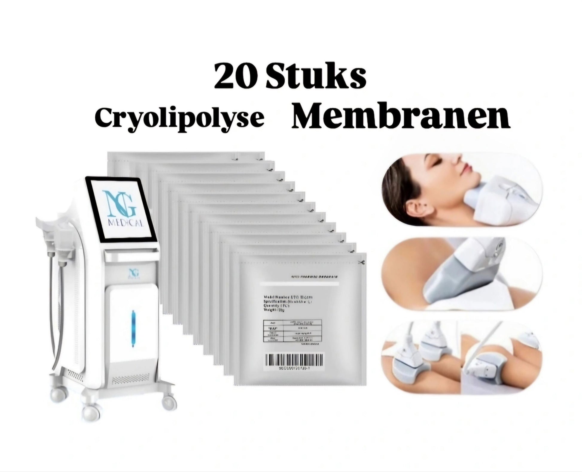 Cryolipolyse Anti-vries beschermingdoekjes | 20 stuks - BeautyPlein