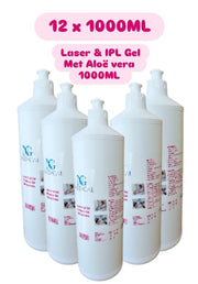 Laser & IPL Gel | Ultrasound Gel | Contact Gel | Diode Laser Gel NG Medical met Aloë vera: 12x1000ML - BeautyPlein